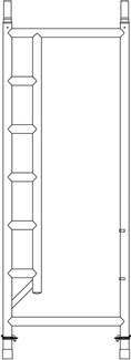 Altrex doorloopframe - 75 mm - smal