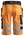 Snickers Workwear korte werkbroek - 3033 - oranje - maat 52