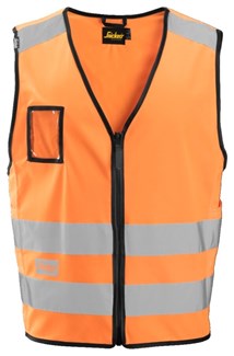 Snickers Workwear vest - 9153 - oranje - maat XL
