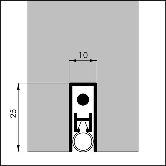 EllenMatic automatische valdorpel - - 830 mm