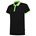 Tricorp Casual 201002 Bi-Color unisex poloshirt Zwart Limegroen S