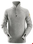 Snickers Workwear ½ zip sweater - 2905 - lichtgrijs - maat L
