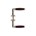 Intersteel deurkruk met rozet - Ton - vierkant - nikkel/palissander