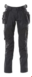 MASCOT werkbroek met kniezak - Accelerate - 18531-442 - zwart - maat 52