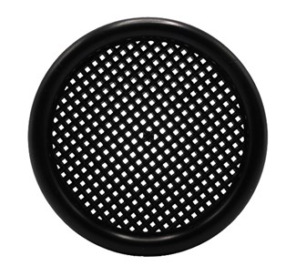 Nedco ventilatierozet met kraag - rond - Ø56mm - zwart - kunststof