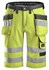 Snickers Workwear korte werkbroek - 3033 - geel - maat 50