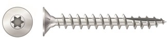 Ivana spaanplaatschroeven - platverzonken kop - 5,0x40/24 mm - verzinkt - Torx T20