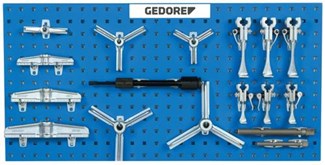 GEDORE trekkerset - voor industrie - 2/3-armig - 17-delig