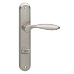 Intersteel deurkruk met langschild - George - WC 63/8 mm - mat nikkel