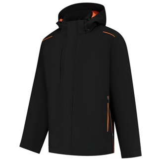 Tricorp Winter Tech Shell Accent zwart-oranje 4XL