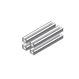 Hawa-Miniroll rails (4x 2.5m alum.) 13577