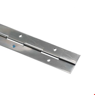 Pianoscharnier RVS - 25x0,7 mm - lengte 3500 mm