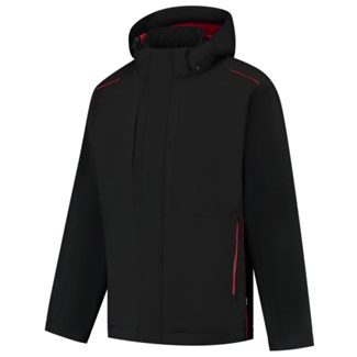 Tricorp Winter Tech Shell Accent zwart-rood L