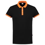 Tricorp Casual 201002 Bi-Color unisex poloshirt Zwart Oranje M