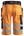 Snickers Workwear korte werkbroek - 3033 - oranje - maat 54