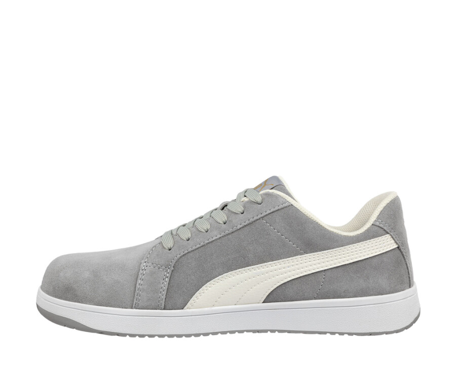 Puma werkschoenen Iconic Suede S1P laag grijs maat 43