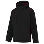 Tricorp Winter Tech Shell Accent zwart-rood XL