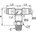 Legris - T-Inschroefkoppeling - vertikaal - 8 mm x 1/4" - BSPT -  3608 08 13