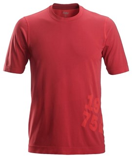 Snickers Workwear T-shirt - 2519 - chili rood - maat XS