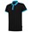 Tricorp Casual 201002 Bi-Color unisex poloshirt Zwart Turquoise XS