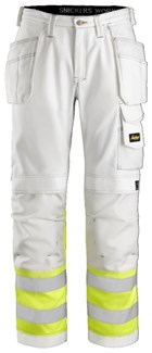 Snickers Workwear schilderswerkbroek - 3234 - wit - maat 104