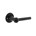 Intersteel deurkruk met rozet - L/L Bol - mat zwart
