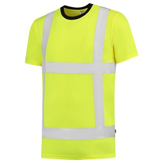 Tricorp t-shirt - RWS - birdseye - fluor yellow - maat 4XL