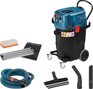 Bosch alleszuiger - GAS 55 M AFC Professional - 1380 W - 55 L - M-klasse -  automatische filterreinigingssysteem - penaarde